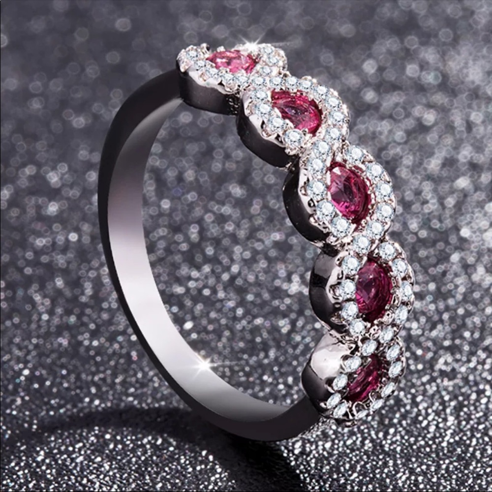 New 925 Silver Beautiful Sapphire Ring - Picture 5 of 6